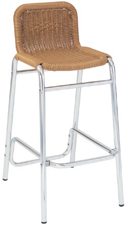 BRAVO BARSTOOL ALU WICKER
