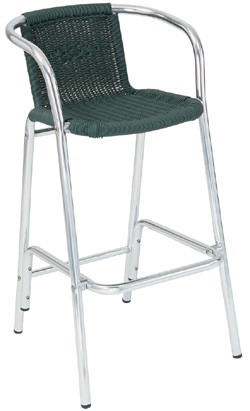 TANGO BARSTOOL ALU WICKER